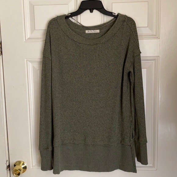 Free People North Shore Thermal Tunic Top - Red and green ,Xs - Picture 6 of 10